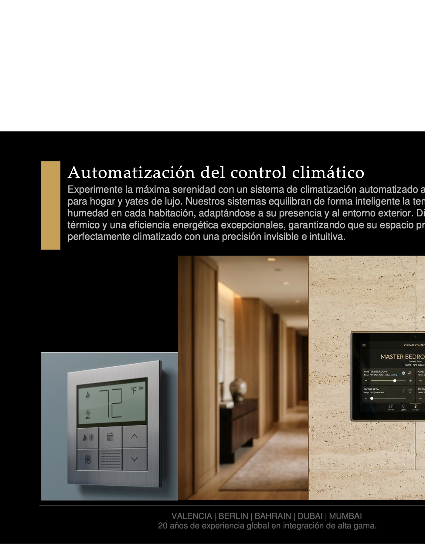 Luxury security and surveillance page